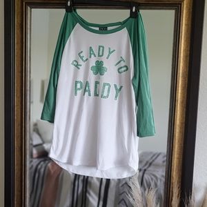 Forever 21 St Patricks Day Baseball Tee